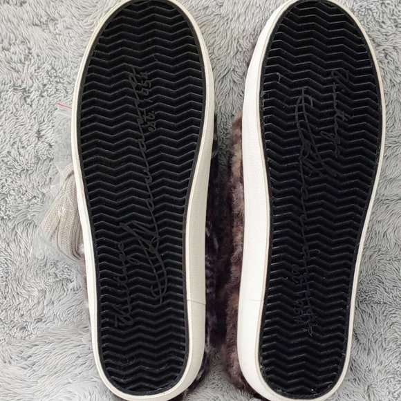 NEW VINTAGE HAVANA Snuggle Fur Sneaker MULE SLIP-ON Snake Size 8.5 Women Shoes - Picture 4 of 7